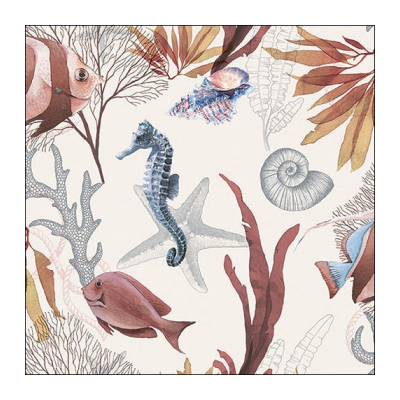Guardanapo SEAHORSE 30x30cm