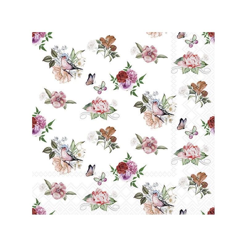 Guardanapo CHARLOTTE WHITE 30x30cm