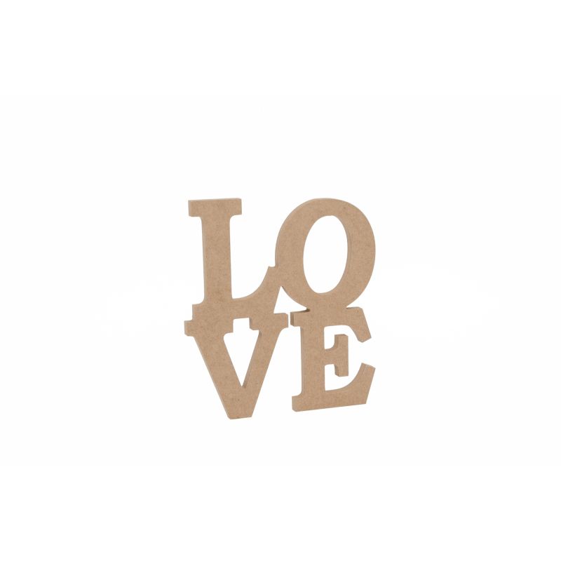 PALAVRA LOVE 20X22X1.6CM MDF