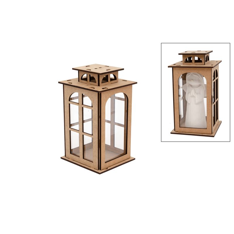KIT LANTERNA 10X11X19X0.3CM MDF