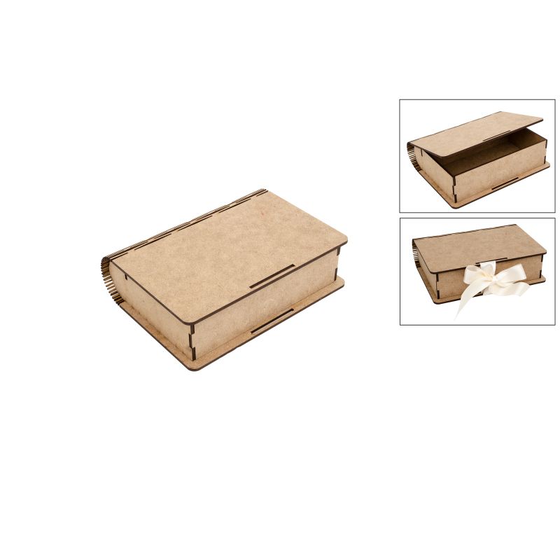 KIT CAIXA LIVRO 15X18.5X5X0.3CM