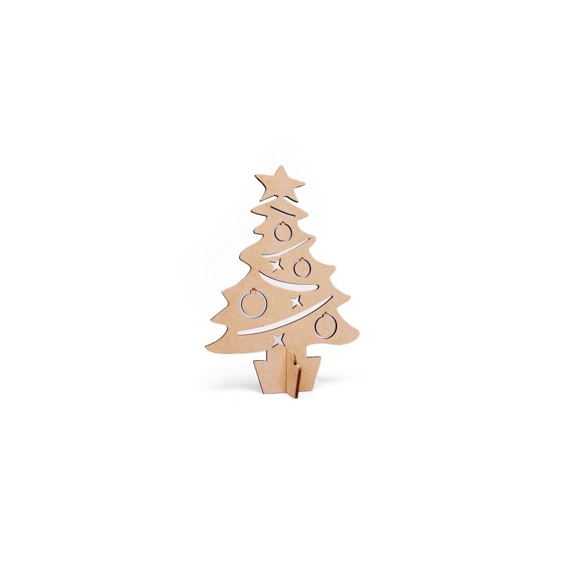 SET 4 PINHEIROS C/BASE 14.1x20x0.3CM MDF