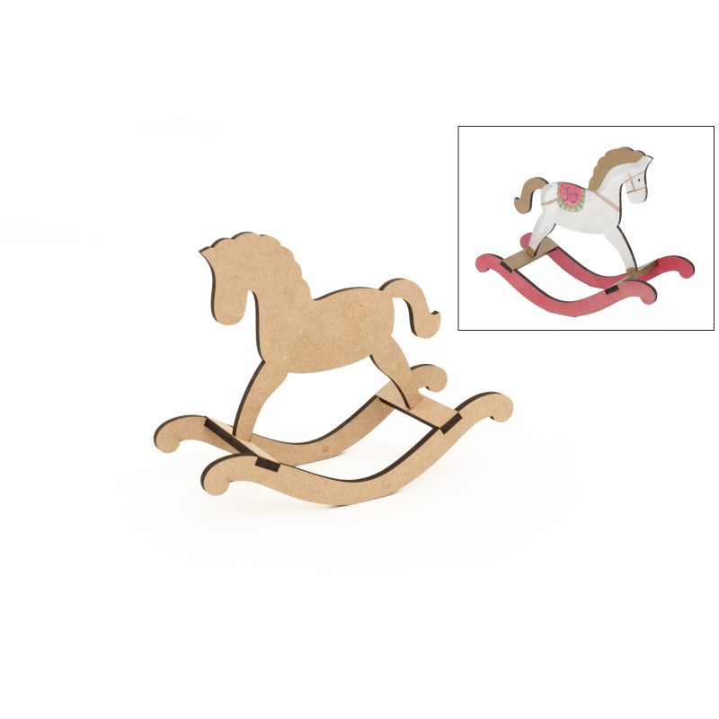 SET 2 KITS CAVALINHOS DE BALOIÇO 20X9X17X0.5CM MDF