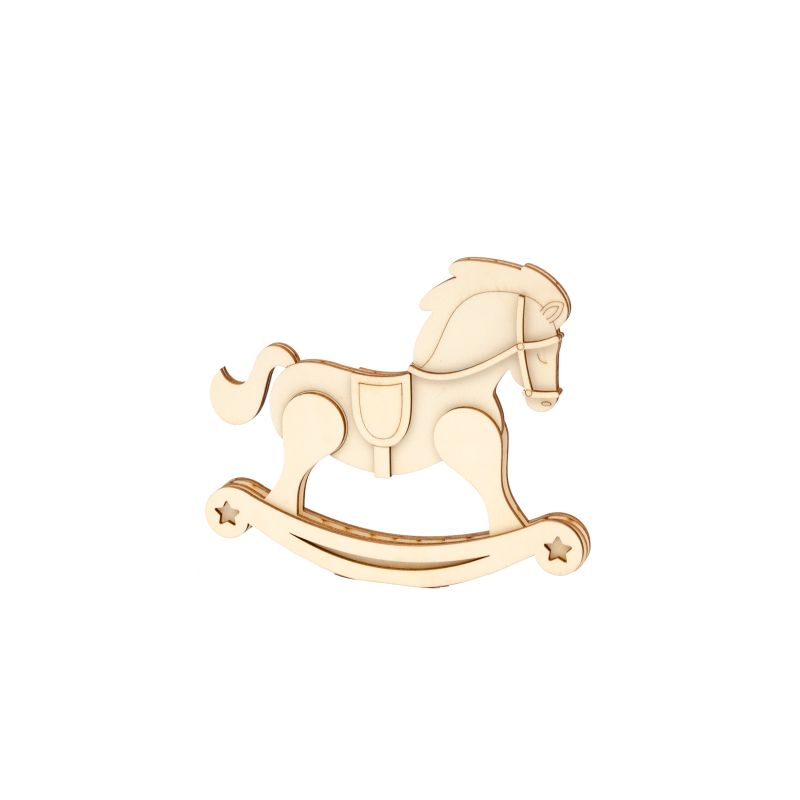 KIT CAVALO BALOIÇO 17X1.5X15X0.3CM CHOUPO