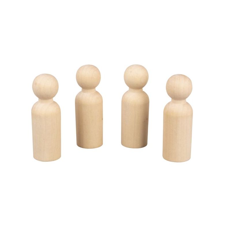 CONJ. 4 FIGURAS MADEIRA 7.7CM RAYHER