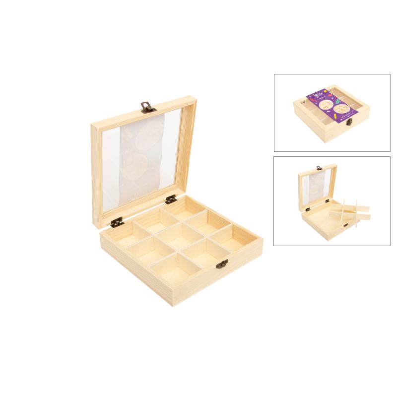 CAIXA 9 DIVISORIAS 20X20X5.5CM