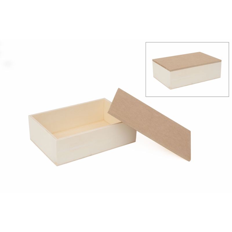 CAIXA CHOUPO TAMPA MDF 23X15.5CM