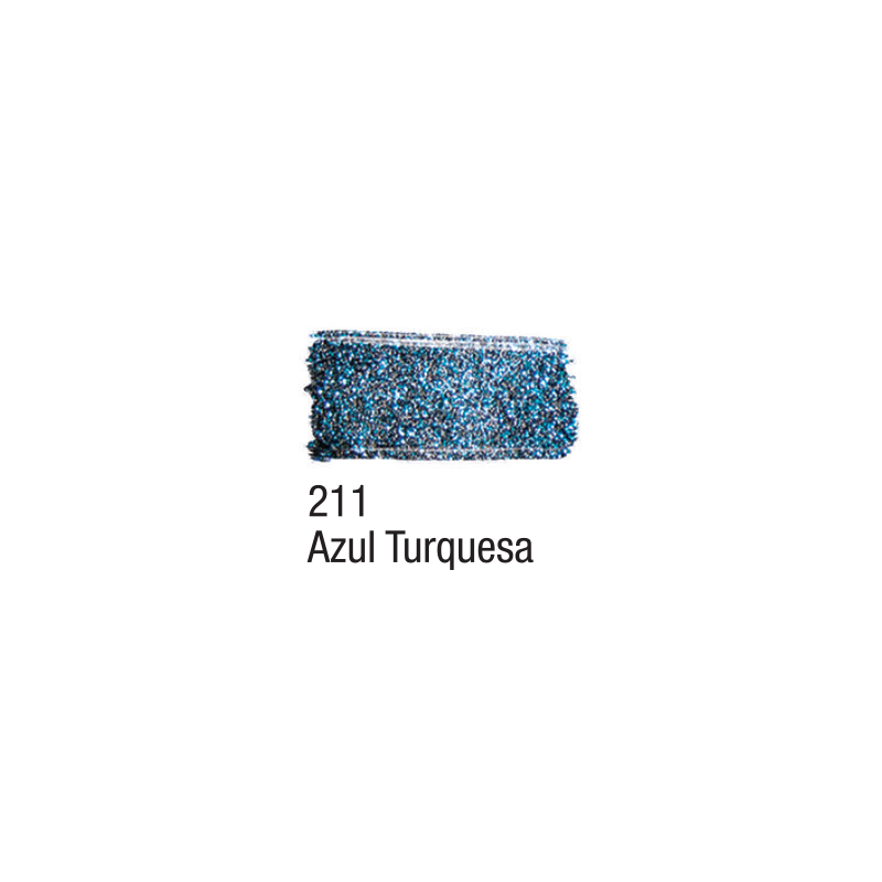Tinta Teciedo Glitter Azul Turquesa