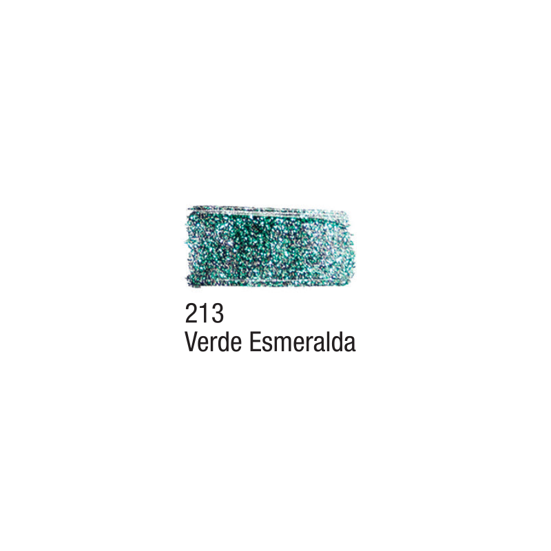  Tinta Tecido Glitter Verde Esmeralda