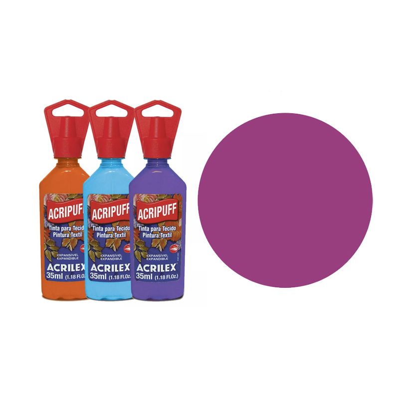 TINTA TECIDO 35ML ACRIPUFF MAGENTA 04812549 ACRILEX 