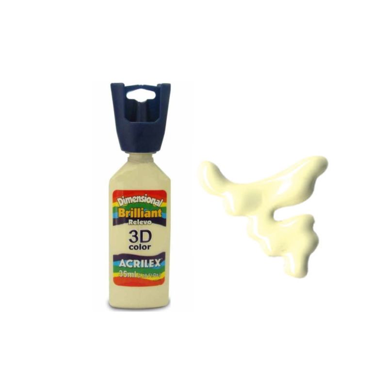 DIMENSIONAL RELEVO 3D BRILH. 35ML MARFIM 12112529 ACRILEX 
