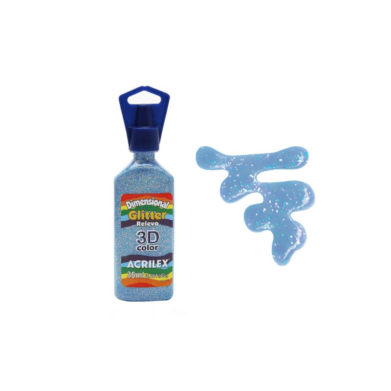 DIMENS. RELEVO 3D GLITTER 35ML CEU ESTR.12212211 ACRILEX 