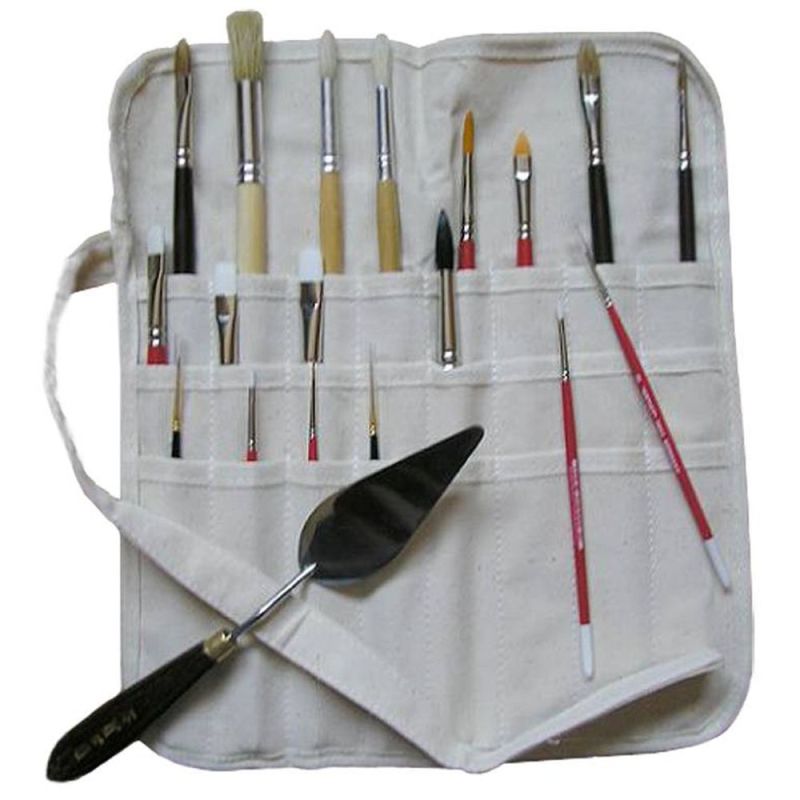 PORTA PINCEIS 29 X 32CM ALGODÃO BRANCO