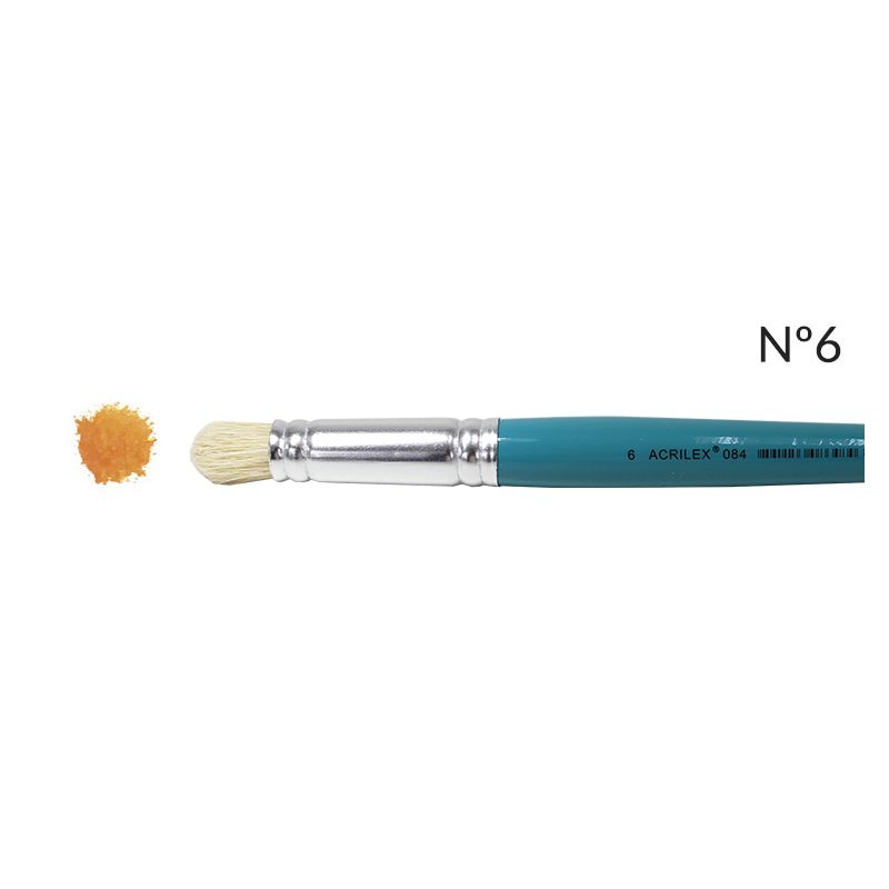 PINCEL PITUÁ CABO AZUL Nº 6 66084.0006 ACRILEX 