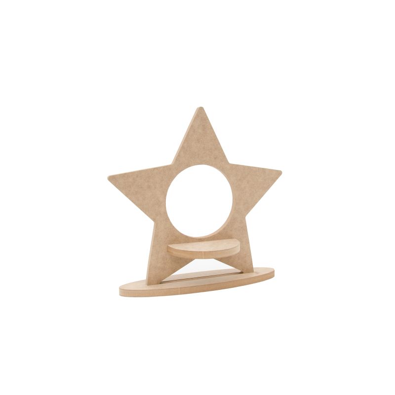 ESTRELA 30.4X29.5X1.2CM MDF C/BASE
