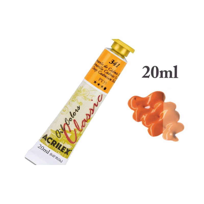 Tinta de Oleo Amarelo de Cádmio Escuro