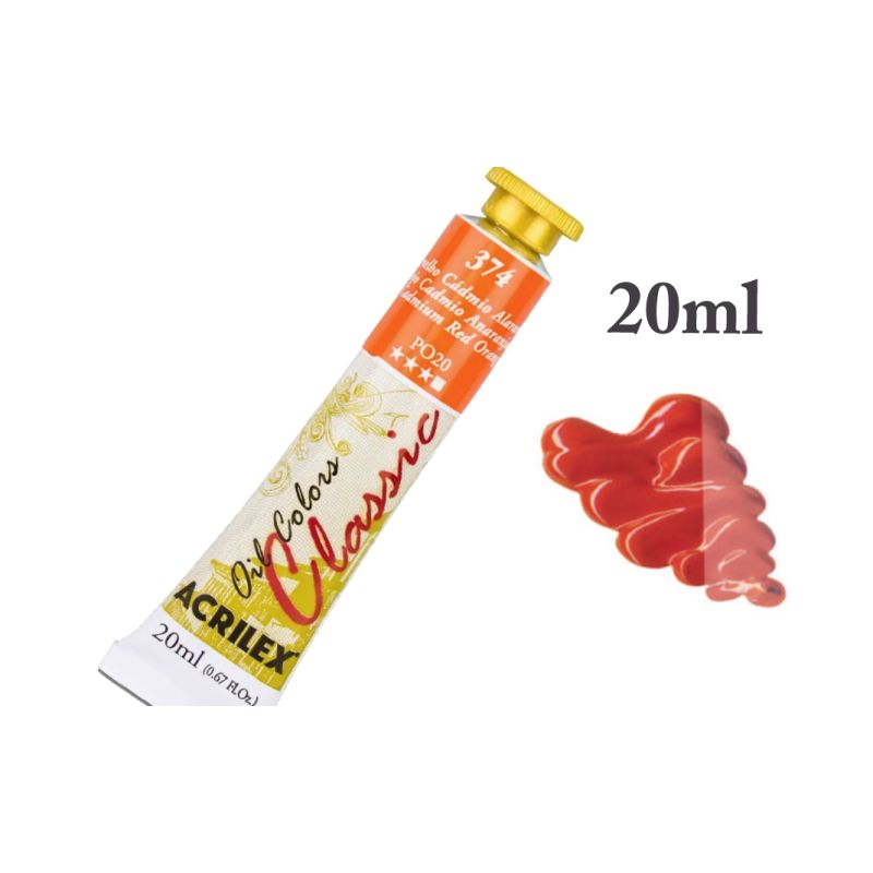 Tinta de Oleo Vermelha Alaranjada