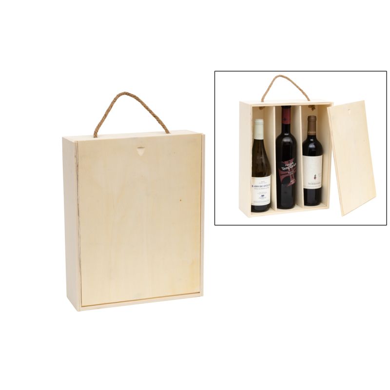 CAIXA P/3 GARRAFAS 35.7X28.6X10.3CM