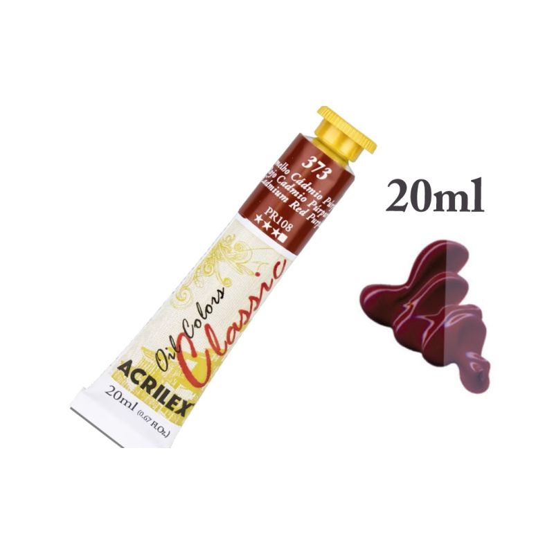 Tinta de Oleo Vermelho de Cádmio Purpura