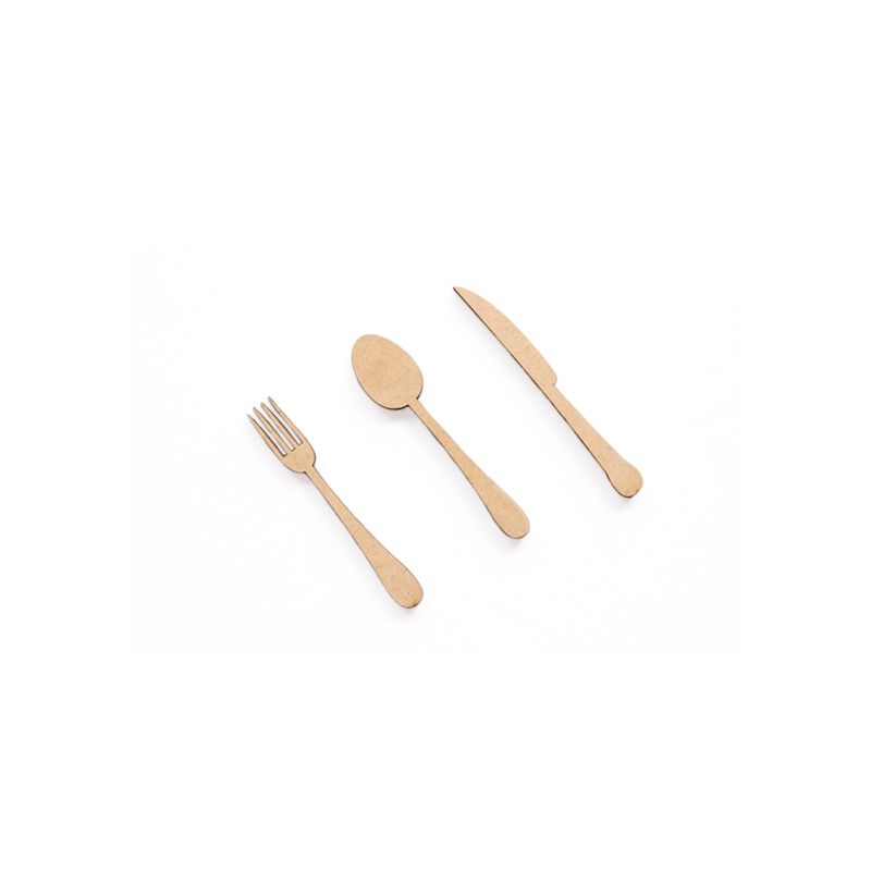 SET 12 TALHERES 1X8.7X0.3CM MDF