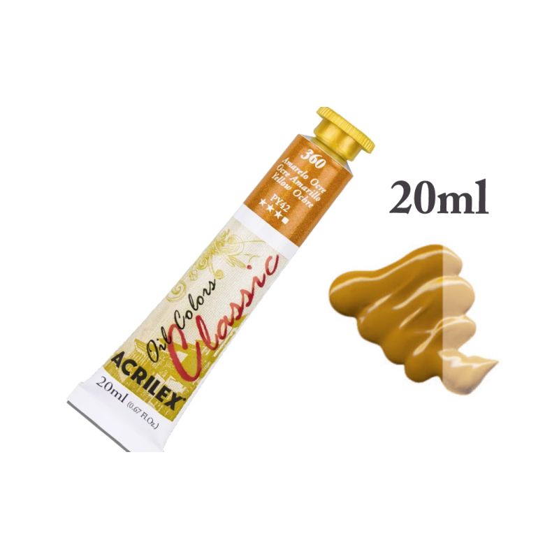 Tinta de Oleo Amarelo Ocre