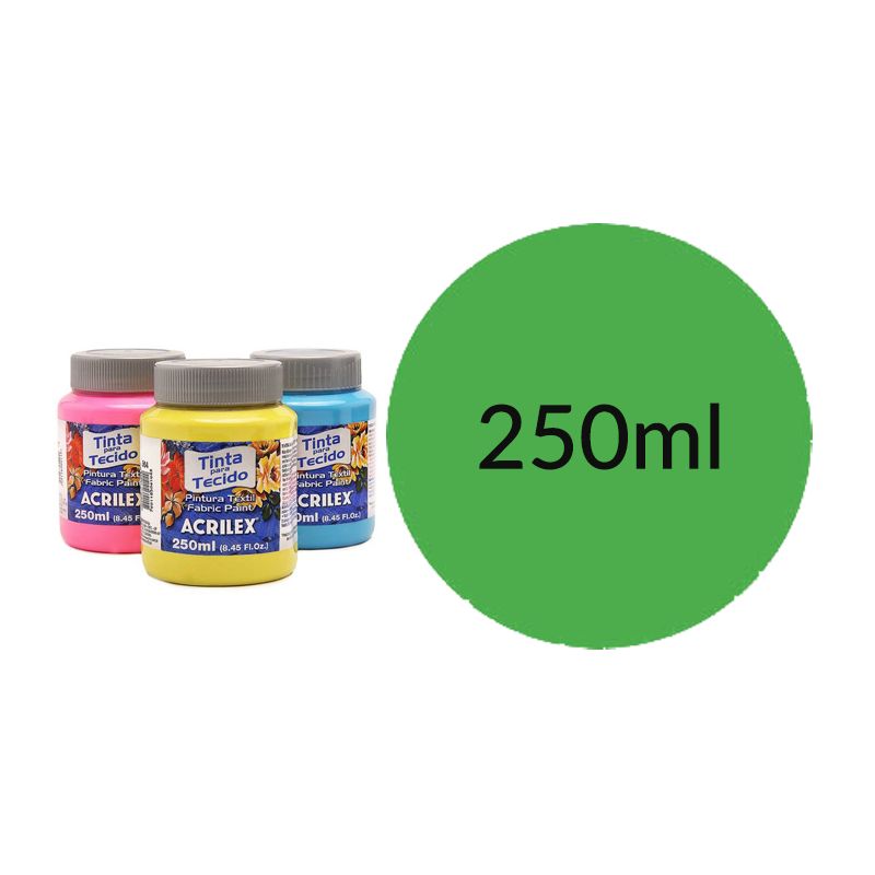 Tinta Tecido 250ML Verde Folha 