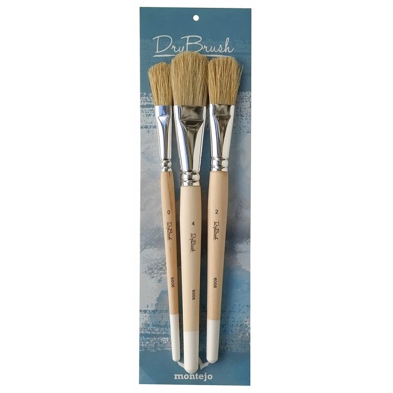 Set 3 pinceles "DryBrush"