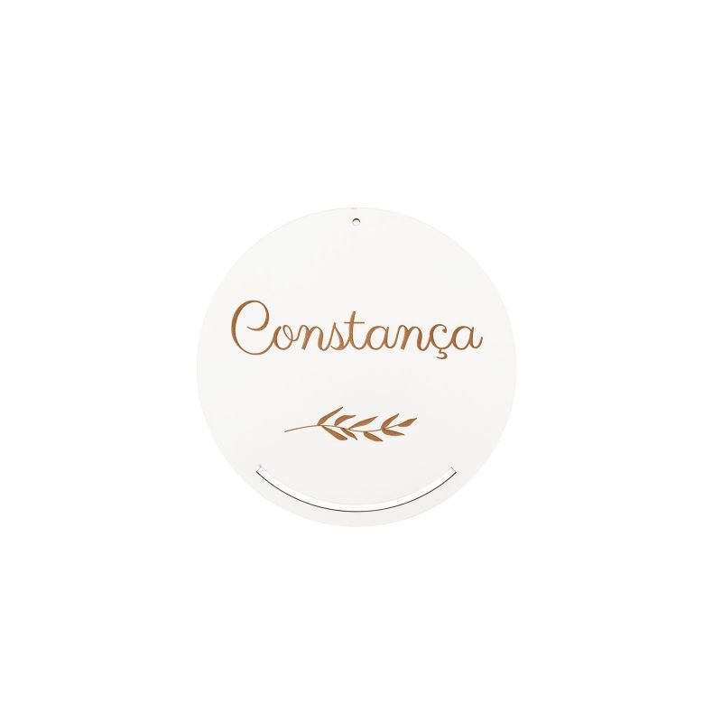 CAÇA SONHOS C/ FOLHA C/ NOME PERSONALIZAVEL D.22X0.3CM MDF B