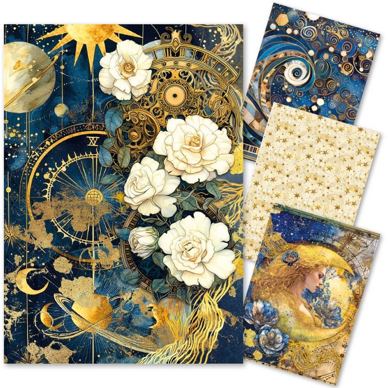 Rice Paper A4 MIXED 4/Pkg Celestial