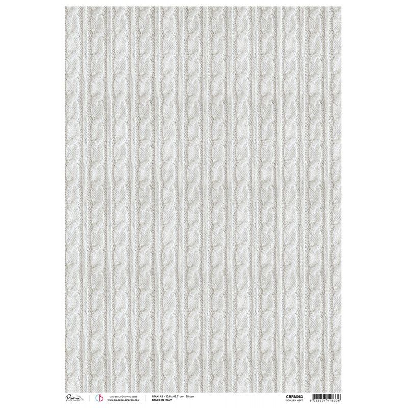 Rice Paper A3 Piuma Woollen weft