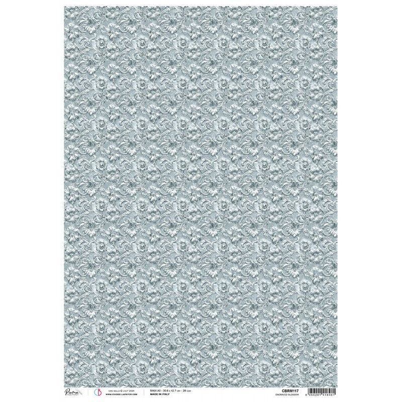 Rice Paper A3 Engraved Blossom