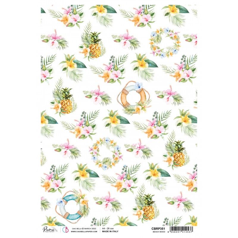 Rice Paper A4 Piuma Beach mood