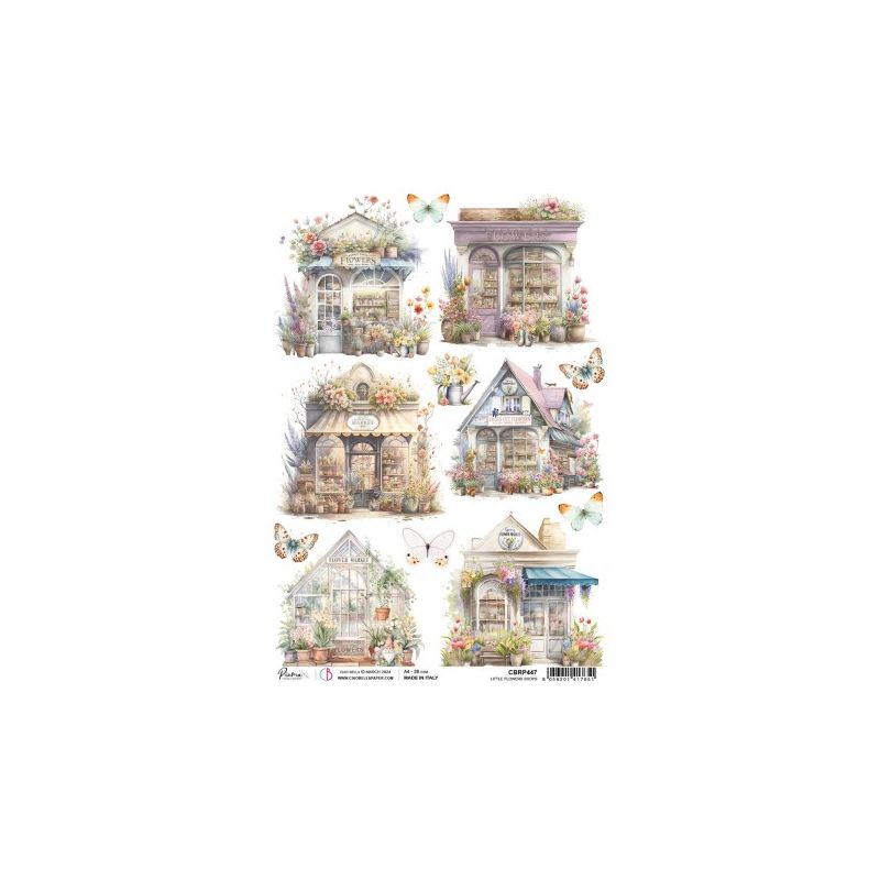 Rice Paper A4 Little flowers shops