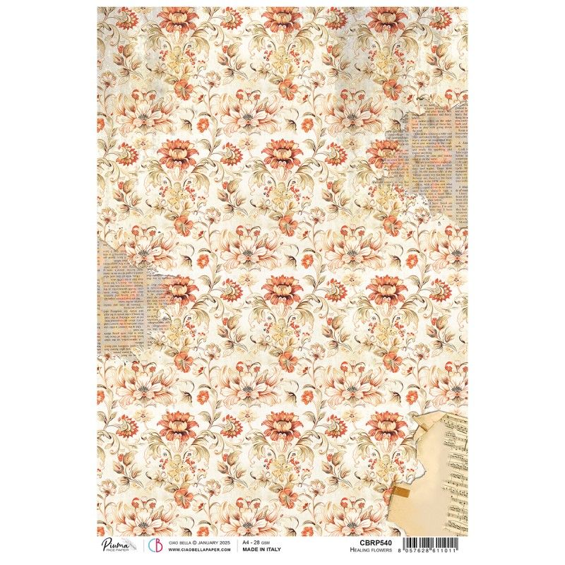 Rice Paper A4 Healing flowers