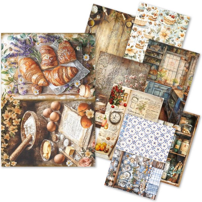 Rice Paper A5 MIXED 8/Pkg Cookbook