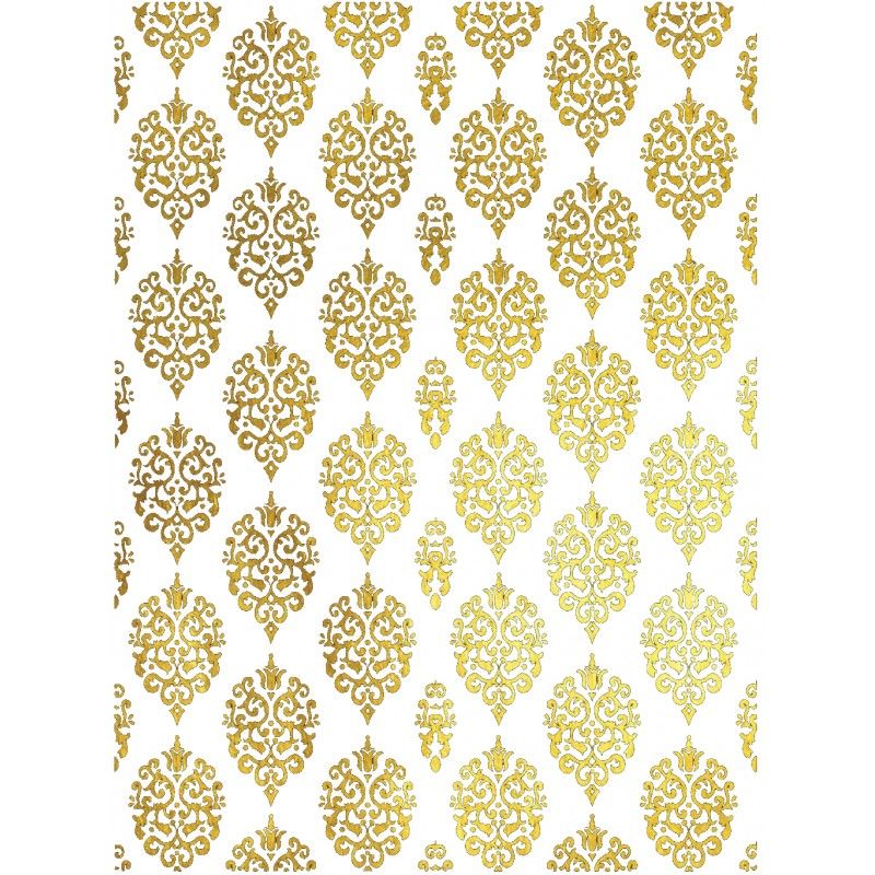 Papel de Arroz Fondo ORO ARABESCOS 30x41cm