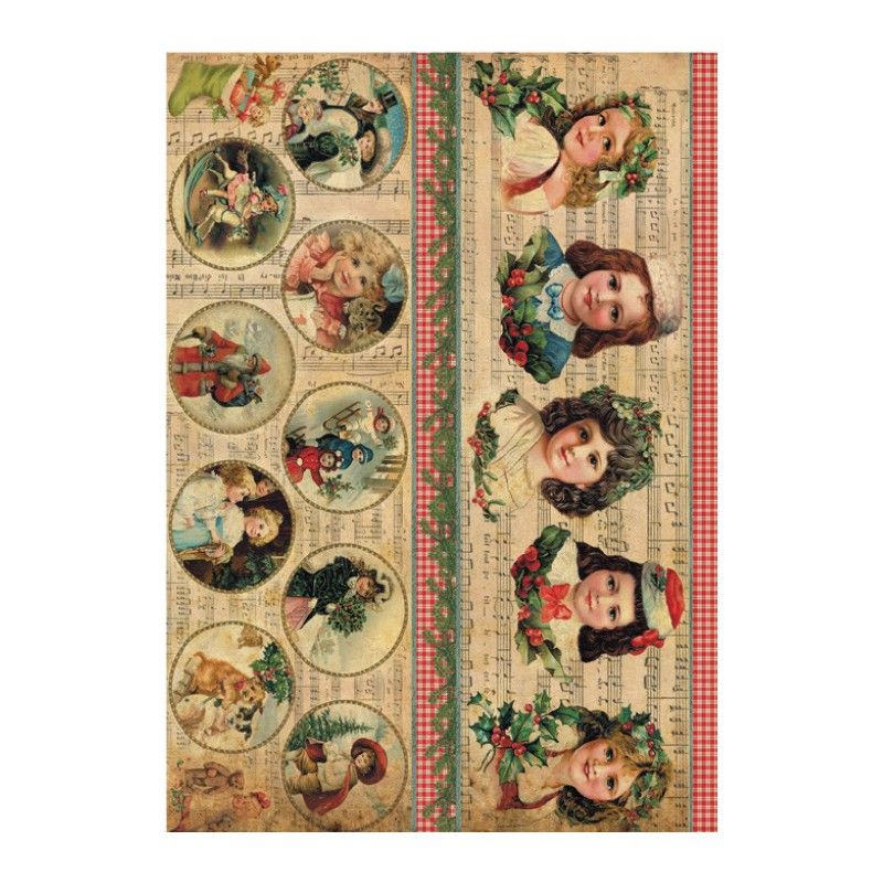 Papel de Arroz CROMOS NAVIDAD 30x41cm