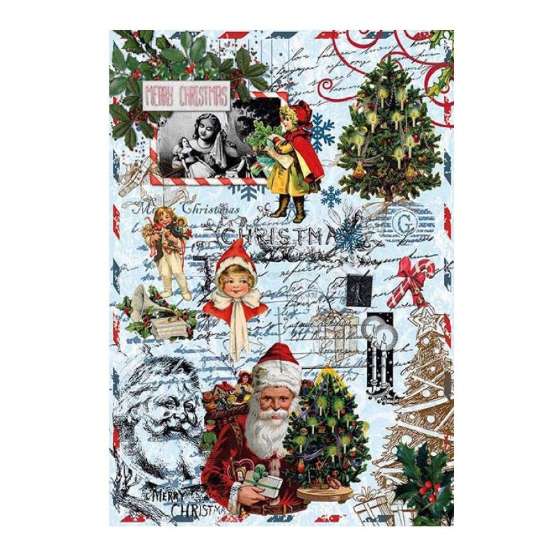 Papel de Arroz PAPA NOEL 30x41cm