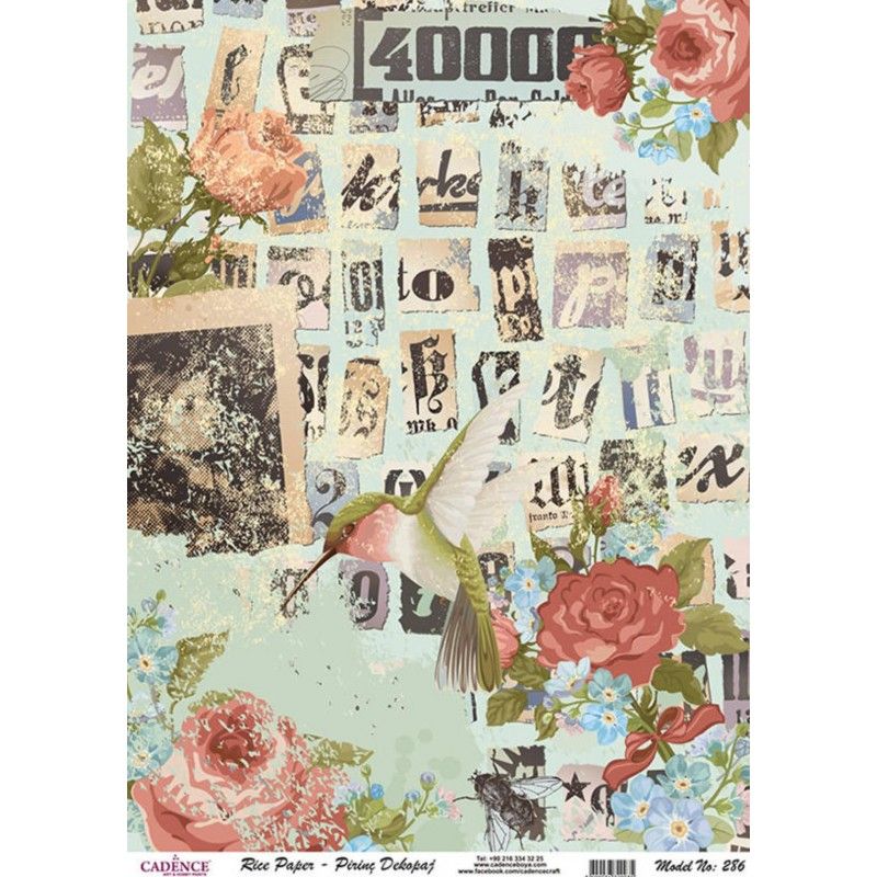 Papel arroz COLLAGE 30x41cm