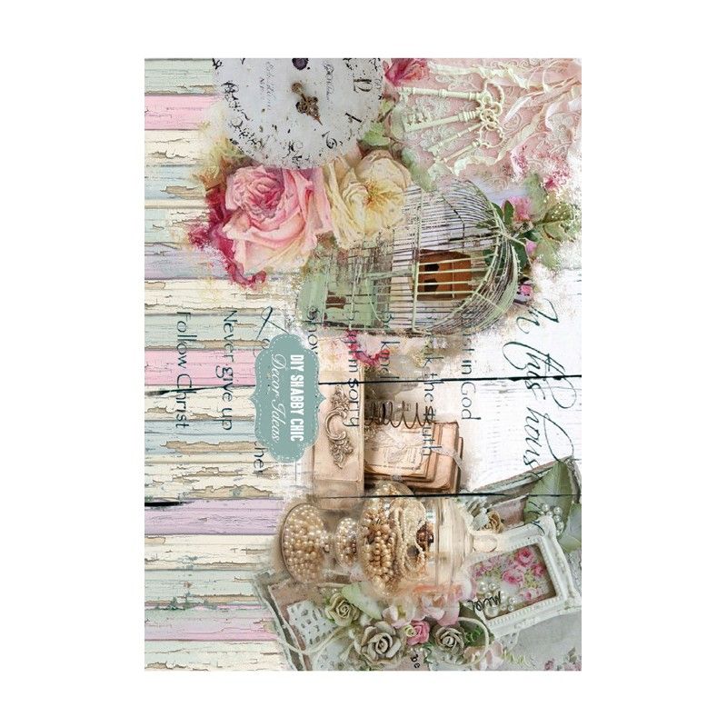 Papel de Arroz SHABBY CHIC 30x41cm