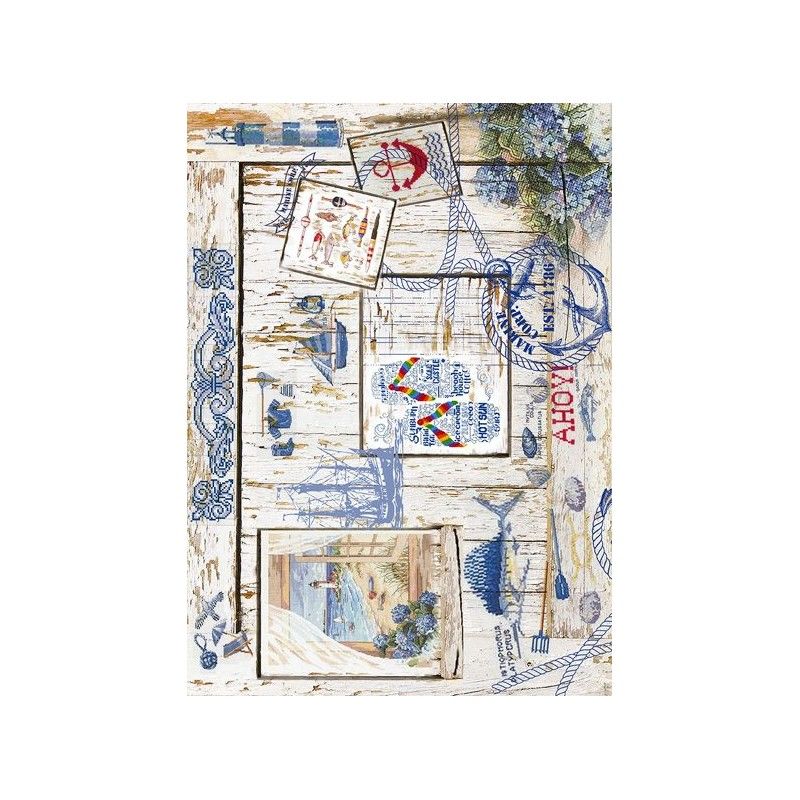 Papel arroz MARINE CORP 30x41cm