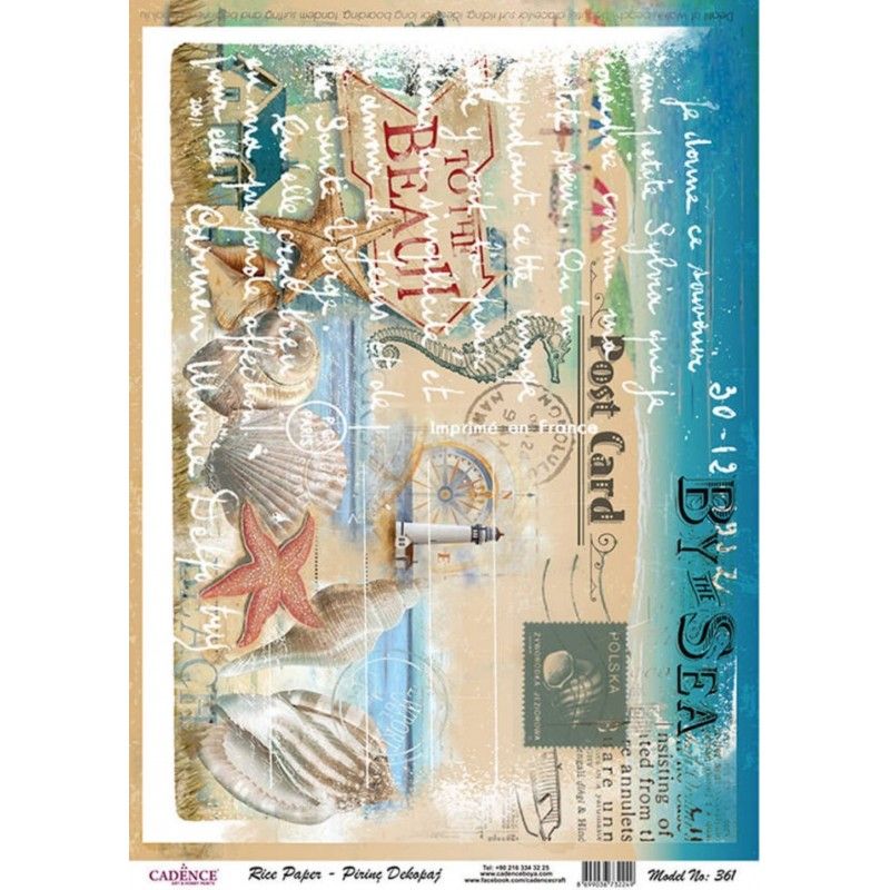 Papel de Arroz BY THE SEA 30x41cm