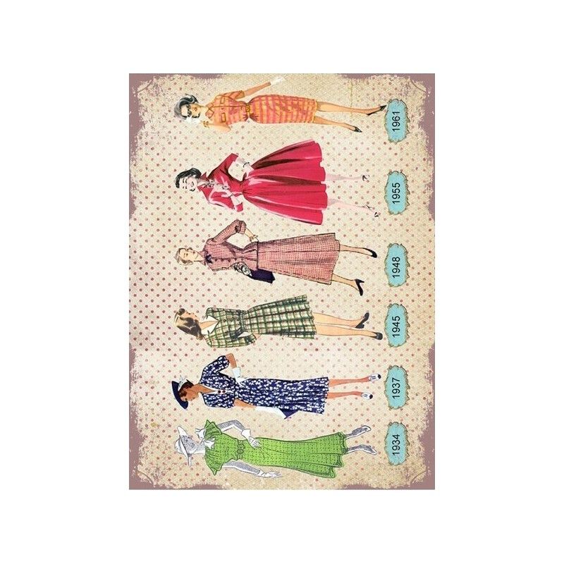 Papel de Arroz MANIQUIES MODA 30x41cm