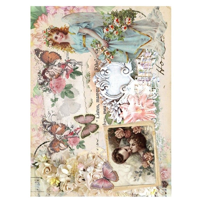 Papel arroz BESO SHABBY 30x41cm