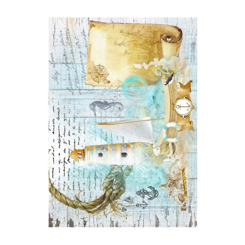 Papel de Arroz MARINA FARO 30x41cm