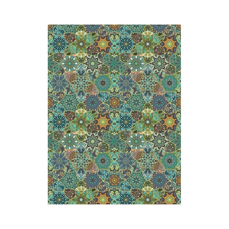 Papel de Arroz ETHNIC ESTRELLAS TURQUESA 30x41cm