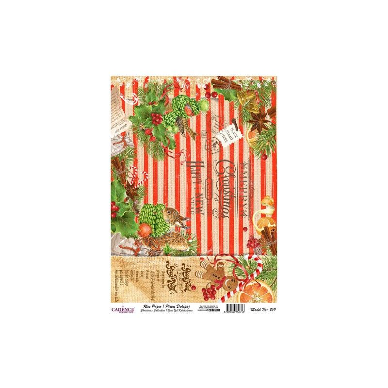 Papel de Arroz NAVIDAD 30x41cm