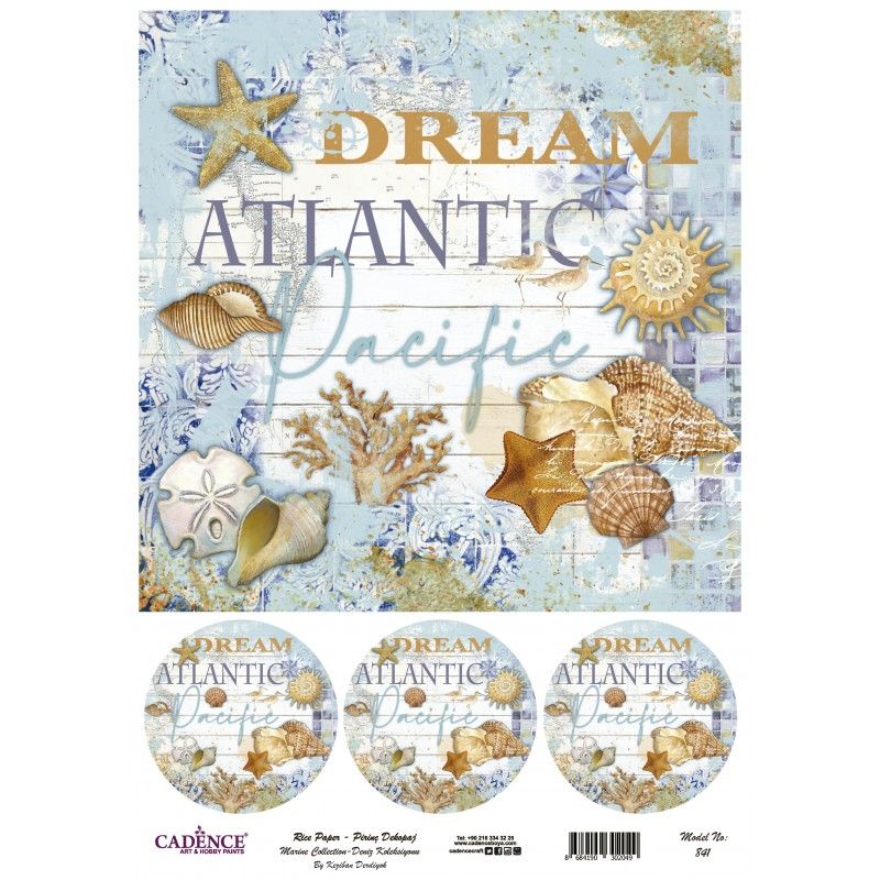 Papel arroz Cadence A3 Nº 841