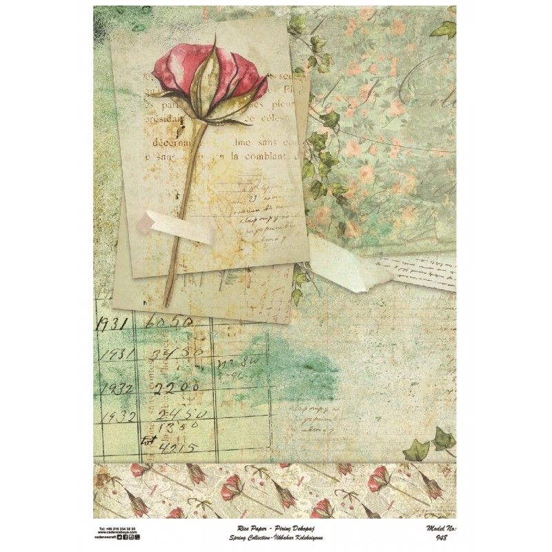 Papel arroz Cadence A3 Nº 948