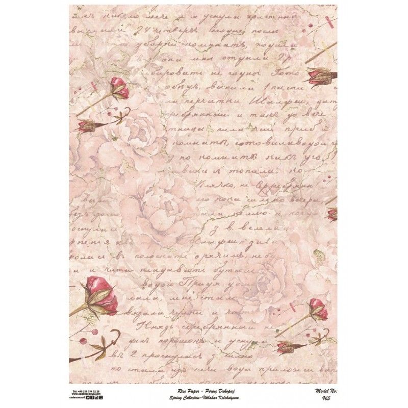 Papel arroz Cadence A3 Nº 965